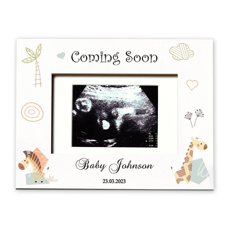 Baby Announcement Nanna to be Scan Photo Frame Gift