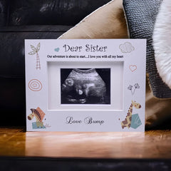 Baby Announcement Sister to be Scan Photo Frame Gift