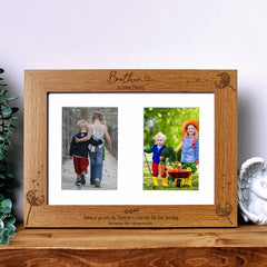 Brother In Loving Memory Photo Frame Double 6x4 Inch Personalised C28-A4-70