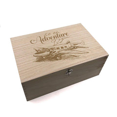 Large Travel Adventure Keepsake Box - ukgiftstoreonline