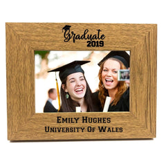 Personalised Graduate 2019 Wooden Photo Frame Gift - ukgiftstoreonline