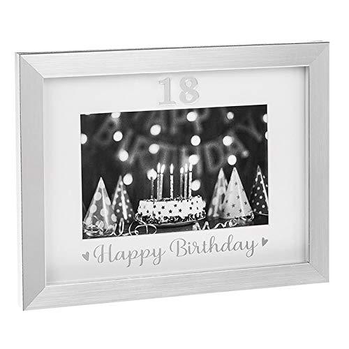 Silver Event Frames 18th Birthday Celebration Photo Frame New Boxed - ukgiftstoreonline