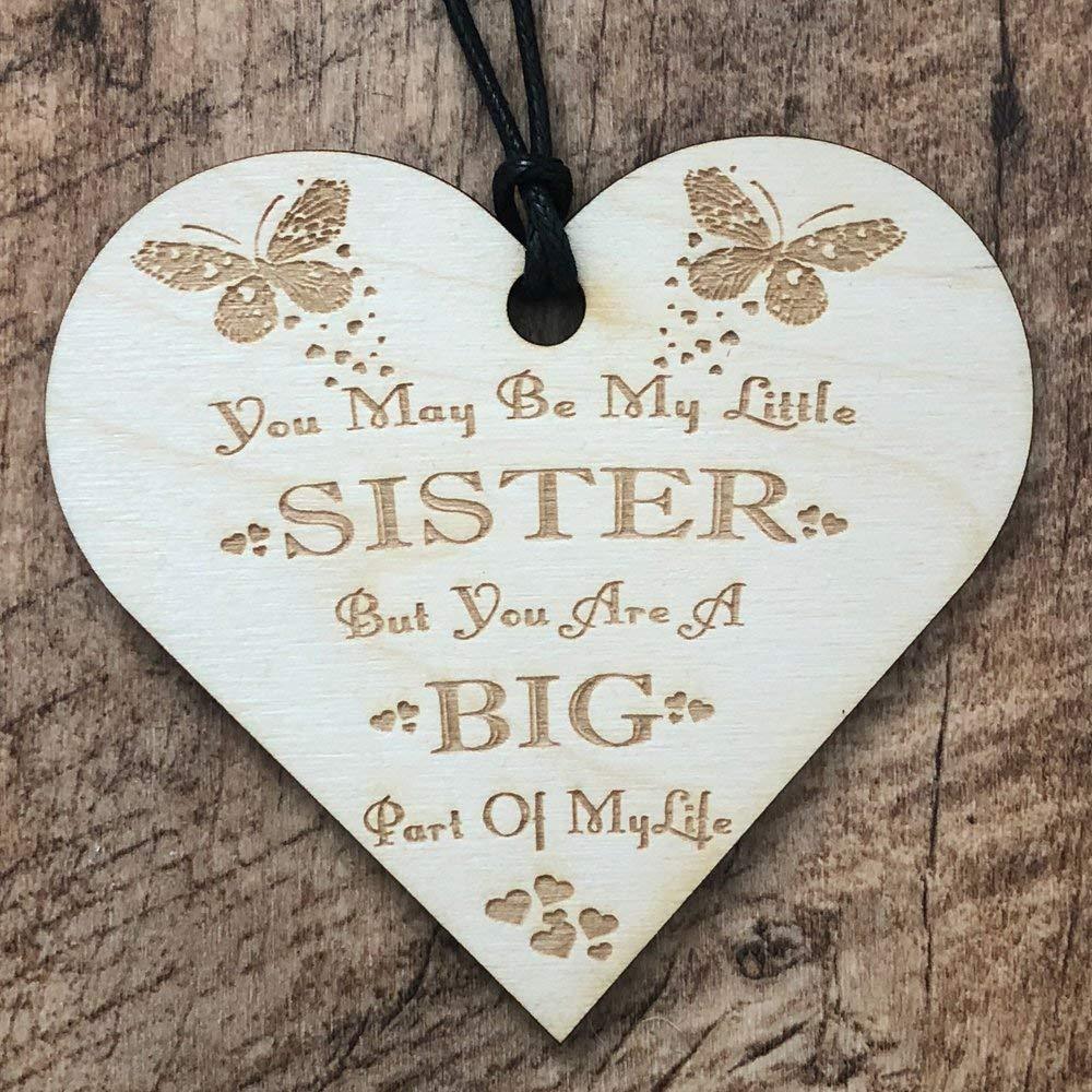 Sister You Are A Big Part Of My Life Heart Wooden Plaque Gift - ukgiftstoreonline