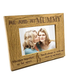 Together Or Far Apart Mum Wooden Photo Frame Gift - ukgiftstoreonline