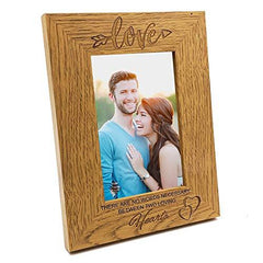 ukgiftstoreonline No Words Necessary Between Hearts Love Wooden Photo Frame Gift - ukgiftstoreonline