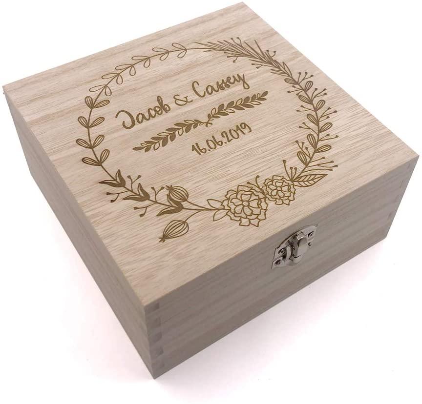 wooden keepsake wedding block